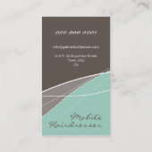 VISITEKAARTJE:: moderne elegantie 6 Visitekaartje (Achterkant)