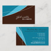 VISITEKAARTJE:: moderne elegantie 9 Visitekaartje (Voorkant / Achterkant)