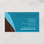 VISITEKAARTJE:: moderne elegantie 9 Visitekaartje (Achterkant)