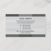 VISITEKAARTJE:: moderne rechthoekige panelen 7 Visitekaartje (Achterkant)