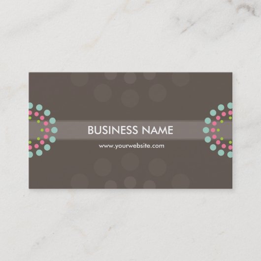 VISITEKAARTJE moderne retro spot (Voorkant)