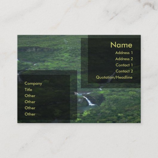 Visitekaartje Moeder Natuur (Voorkant)