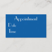 Visitekaartje/monogram Afsprakenkaartje (Achterkant)
