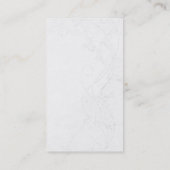 Visitekaartje Monogram grijs Damask Pattern (Achterkant)