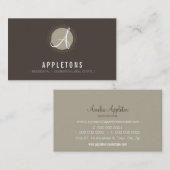 VISITEKAARTJE:: monogram spot1 6L Visitekaartje (Voorkant / Achterkant)