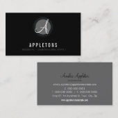 VISITEKAARTJE:: monogram spot1 7L Visitekaartje (Voorkant / Achterkant)