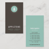 VISITEKAARTJE:: monogram spot2 7P Visitekaartje (Voorkant / Achterkant)