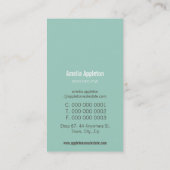 VISITEKAARTJE:: monogram spot2 7P Visitekaartje (Achterkant)