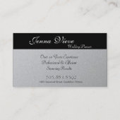 Visitekaartje monogram zwart wit (Achterkant)