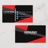 Visitekaartje monster. (Voorkant / Achterkant)