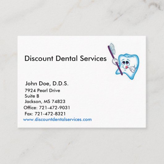 Visitekaartje monster (Voorkant)