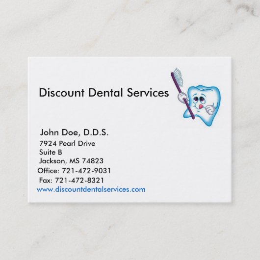 Visitekaartje monster (Voorkant)