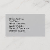 Visitekaartje motorfiets (Achterkant)