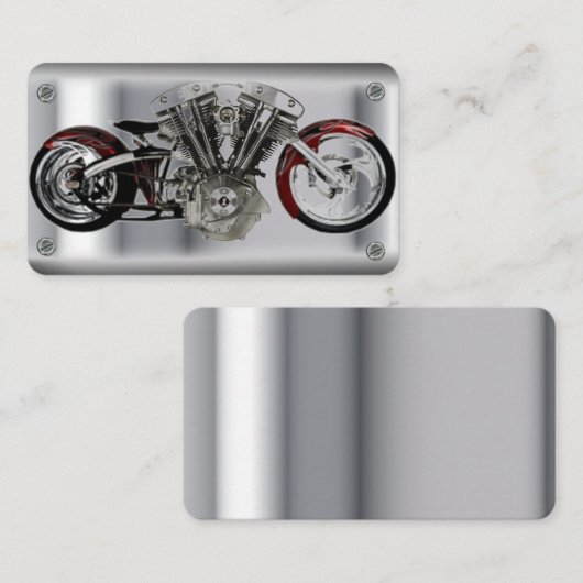 Visitekaartje motorfiets (Voorkant / Achterkant)