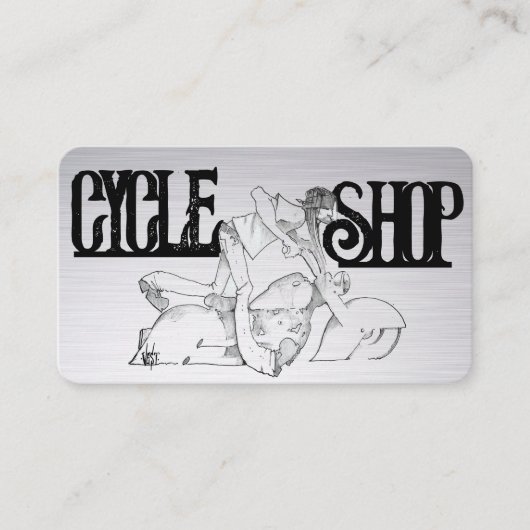 Visitekaartje motorfiets (Voorkant)