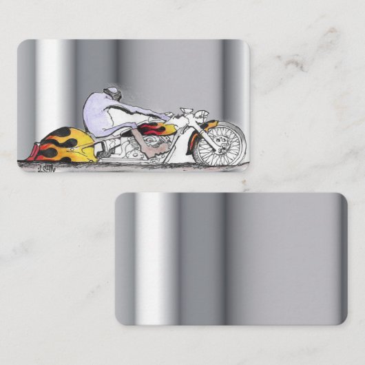 Visitekaartje motorfiets (Voorkant / Achterkant)