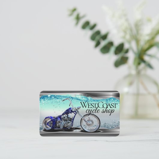 Visitekaartje motorfiets (Staand voorkant)