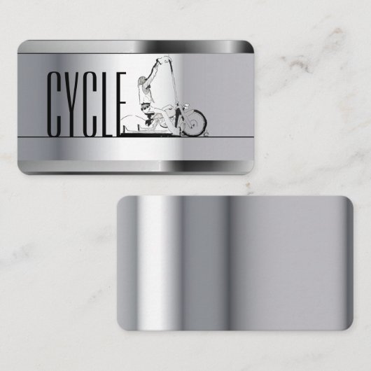 Visitekaartje motorfiets (Voorkant / Achterkant)