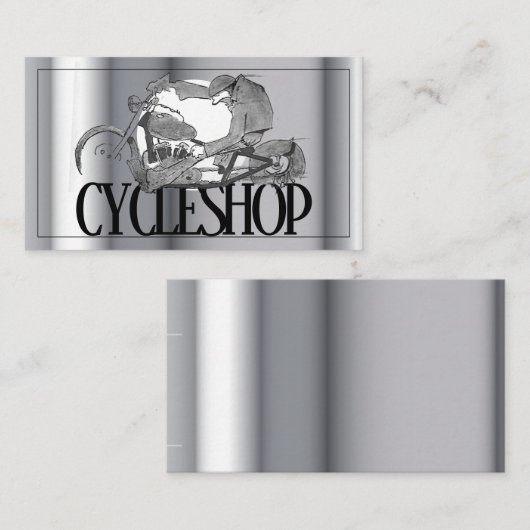 visitekaartje motorfiets (Voorkant / Achterkant)