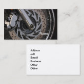 visitekaartje- motorfietswiel visitekaartje (Voorkant / Achterkant)