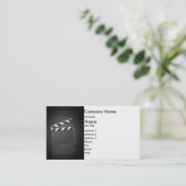 Visitekaartje Movie Clapper (Staand voorkant)