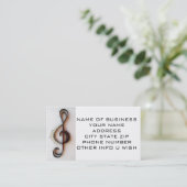 visitekaartje "MUSICAL NOTE" (Staand voorkant)