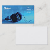 visitekaartje muziek (Voorkant / Achterkant)