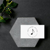 Visitekaartje Muziek achtste notitie Logo