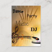 Visitekaartje Muziek DJ Dansfeest (Voorkant)