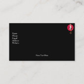 Visitekaartje Muziek Meisjes Zilver Zwart 2 (Achterkant)