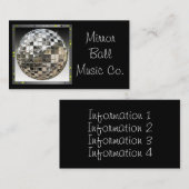 Visitekaartje Muziek spiegelen (Voorkant / Achterkant)