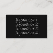 Visitekaartje Muziek spiegelen (Achterkant)