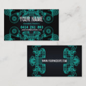 Visitekaartje Muziek Vinylcirkels (Voorkant / Achterkant)