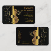 visitekaartje muziekbar restaurant (Voorkant / Achterkant)