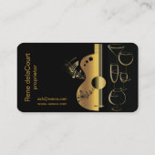 visitekaartje muziekbar restaurant (Achterkant)