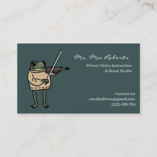 Visitekaartje Muziekleraar