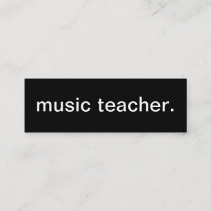 Visitekaartje Muziekleraar