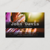 Visitekaartje Muziekleraar (Achterkant)