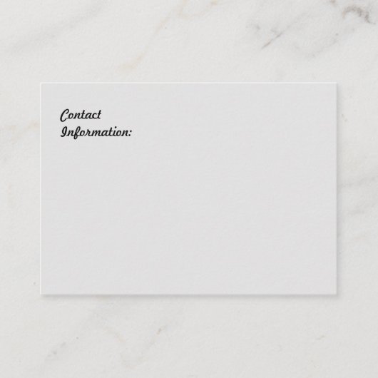 Visitekaartje Muziekleraar (Achterkant)