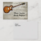 Visitekaartje Muziekleraar (Voorkant / Achterkant)