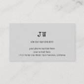 visitekaartje muziekleraar met muzieknoot (Achterkant)