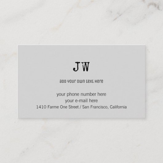 visitekaartje muziekleraar met muzieknoot (Achterkant)