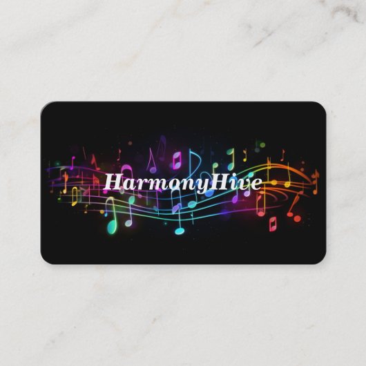 Visitekaartje Muzieklessen (Voorkant)