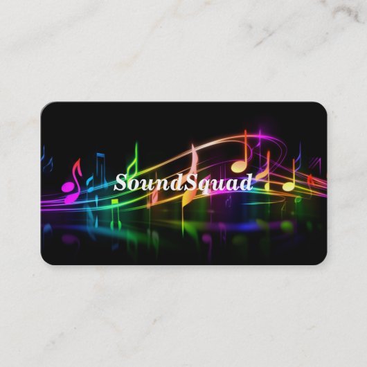 Visitekaartje Muzieklessen (Voorkant)