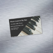 Visitekaartje Muzieklessen Magnetisch Visitekaartje (Voorbeeld)