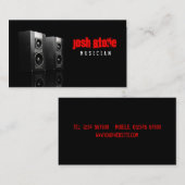 Visitekaartje Muziekluidsprekers (Voorkant / Achterkant)