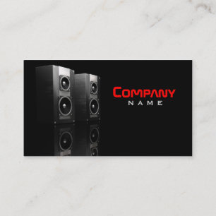 Visitekaartje Muziekluidsprekers