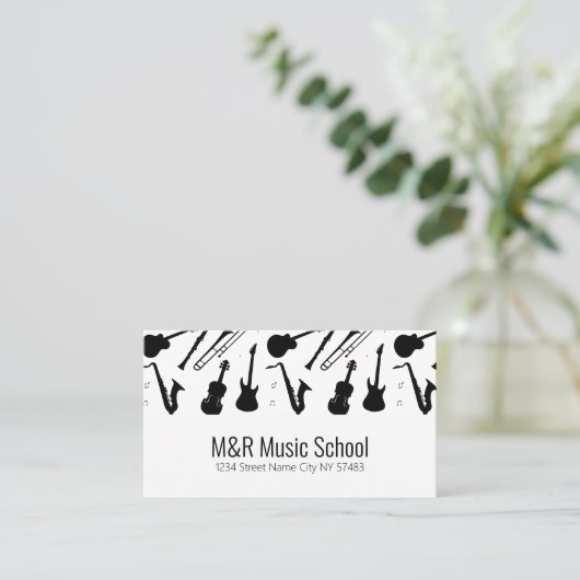 Visitekaartje Muziekschool (Staand voorkant)