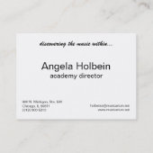 visitekaartje muziekschool (Achterkant)