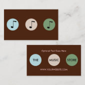 Visitekaartje Muziekwinkel (Voorkant / Achterkant)